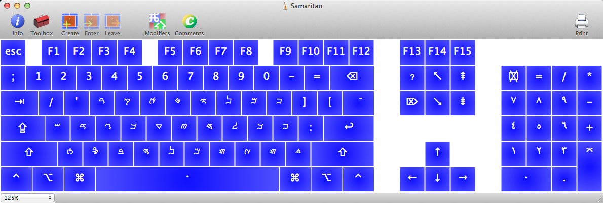Samaritan Keyboard for OS X